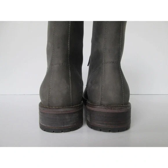 Wolverine Womens Genuine Gray Leather Paddock Riding Style Lace Up Boots 7 M - Picture 4 of 5